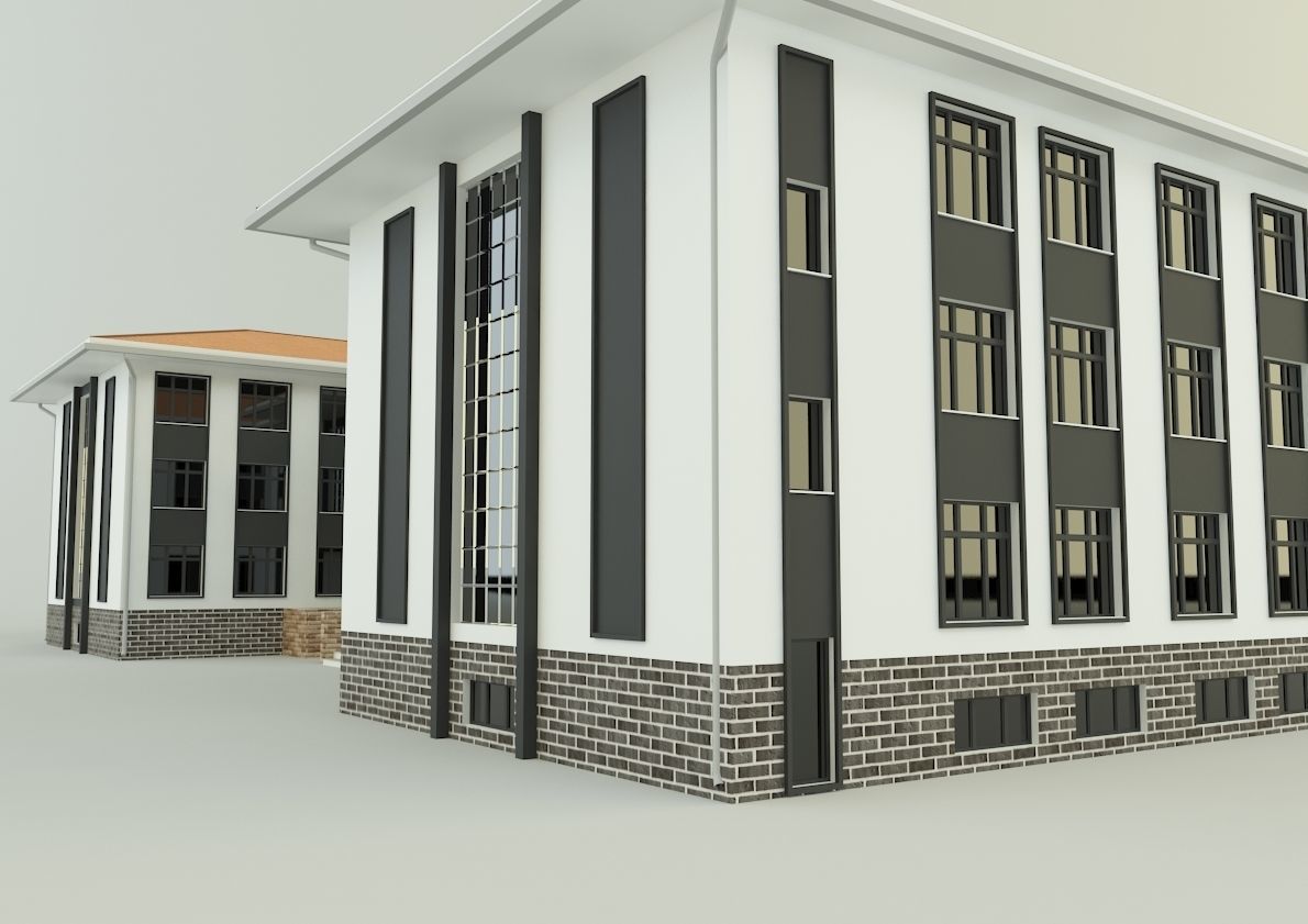 model school 13 3D model_8