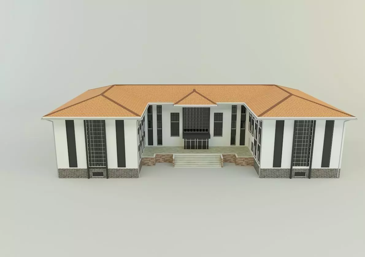 model school 13 3D model_0