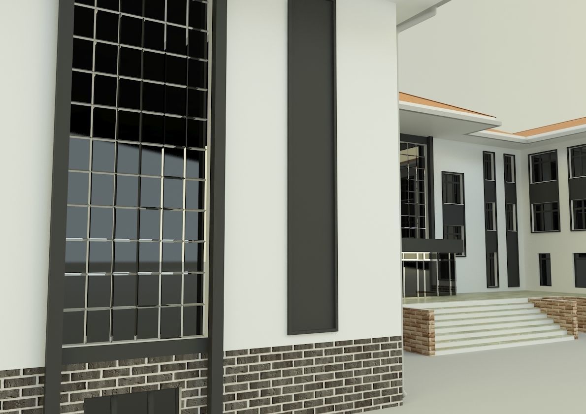 model school 13 3D model_11