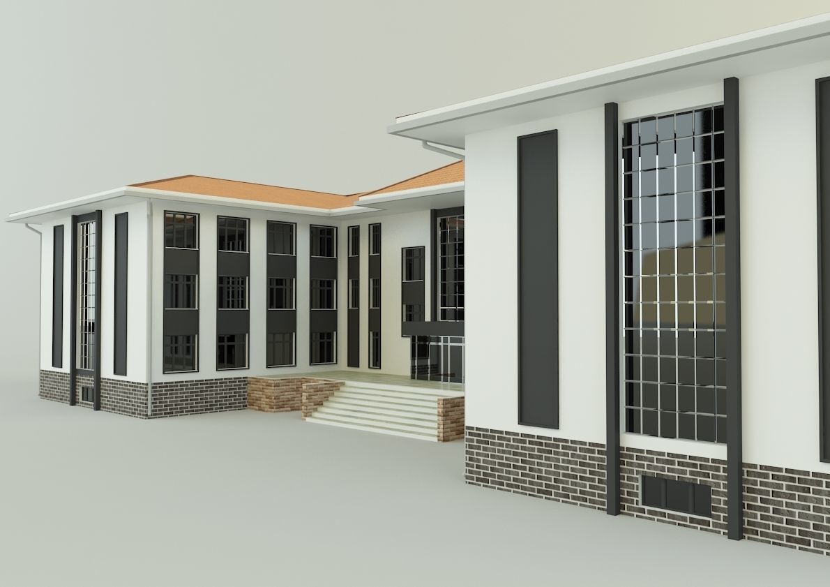 model school 13 3D model_4