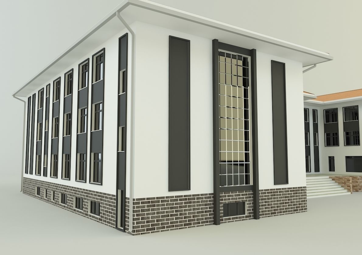model school 13 3D model_12