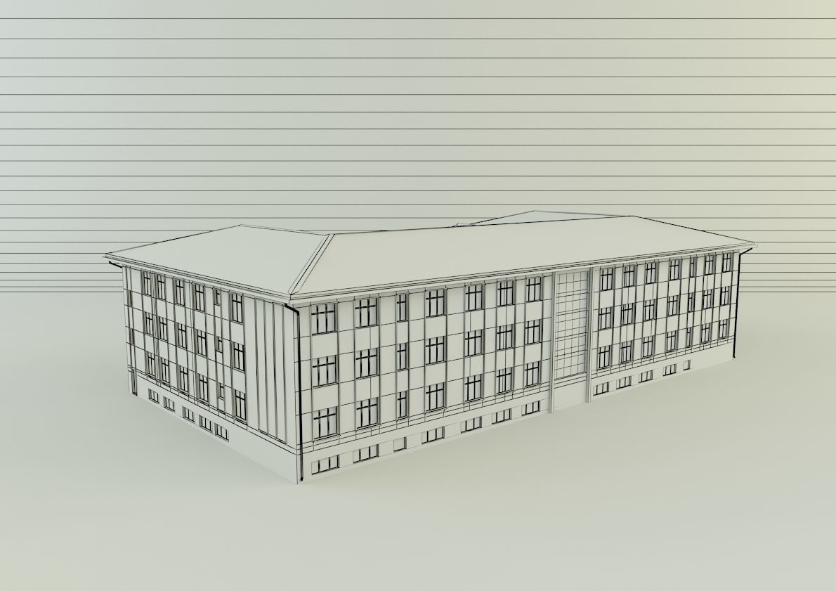 model school 13 3D model_17