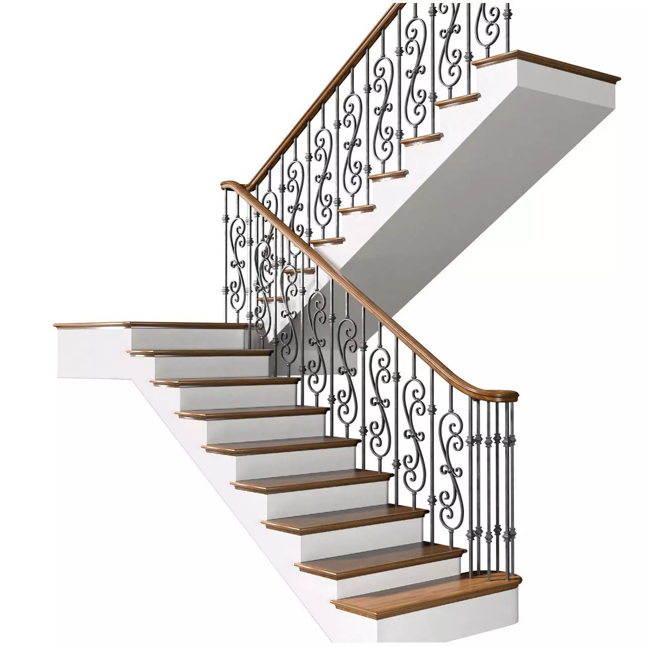 Classic interior stair 3D model