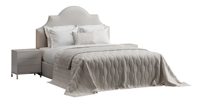 Sedgefield Headboard Upholstered Bed 3D model