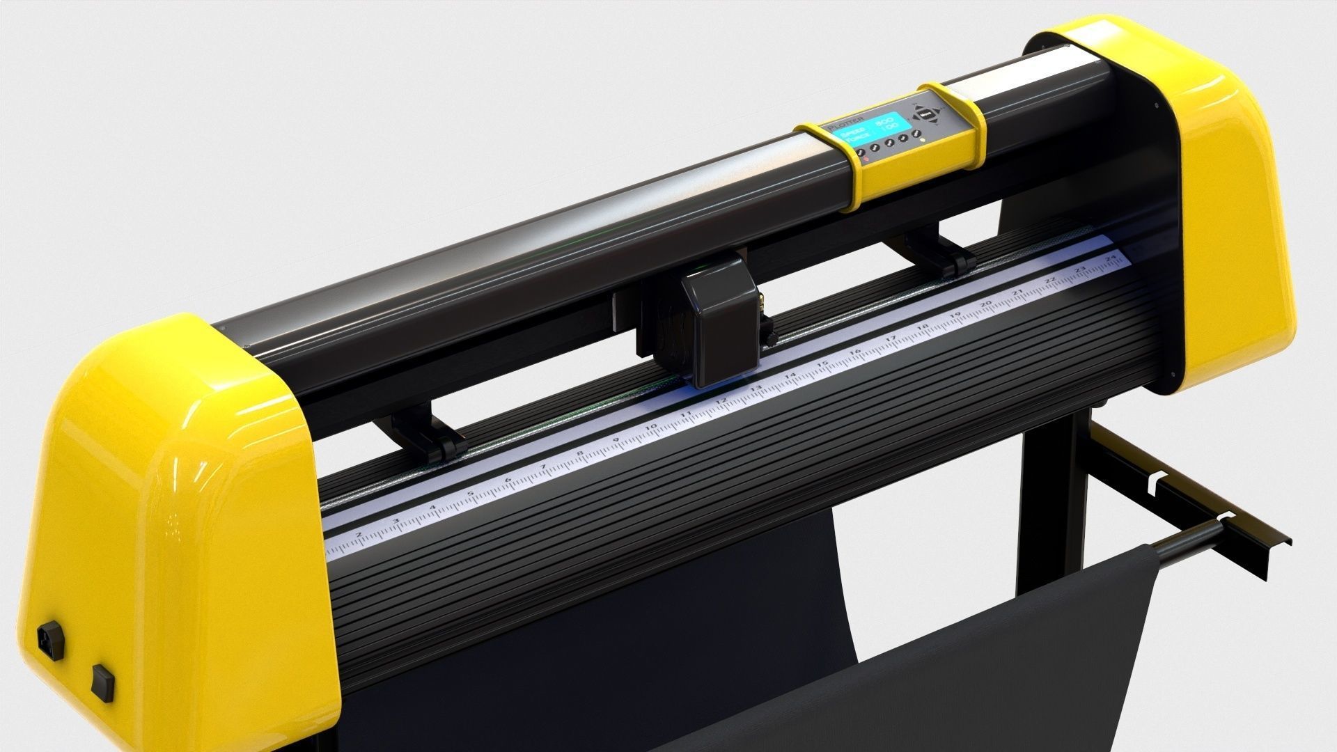 Plotter with Stand 3D model_4