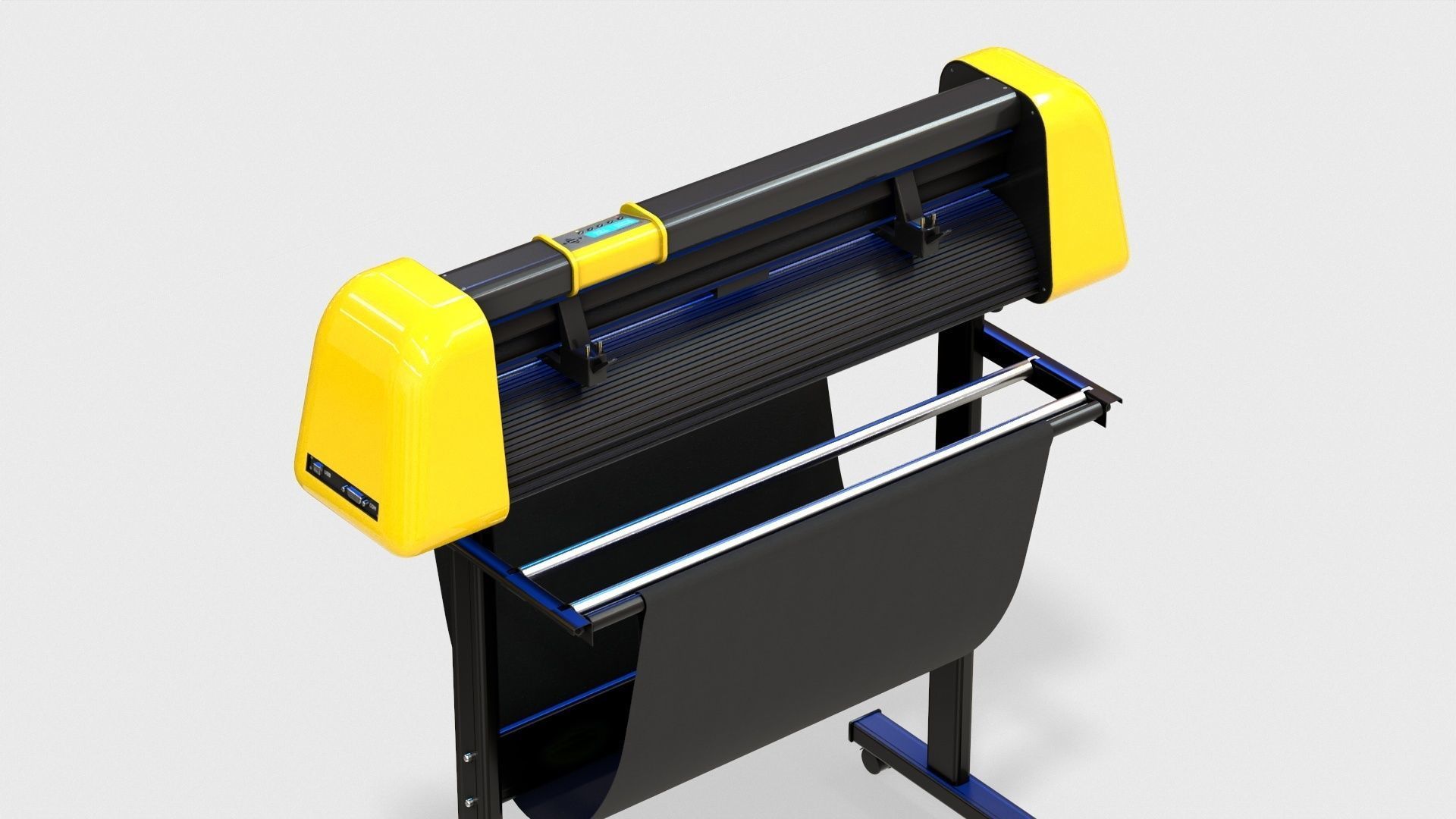 Plotter with Stand 3D model_6