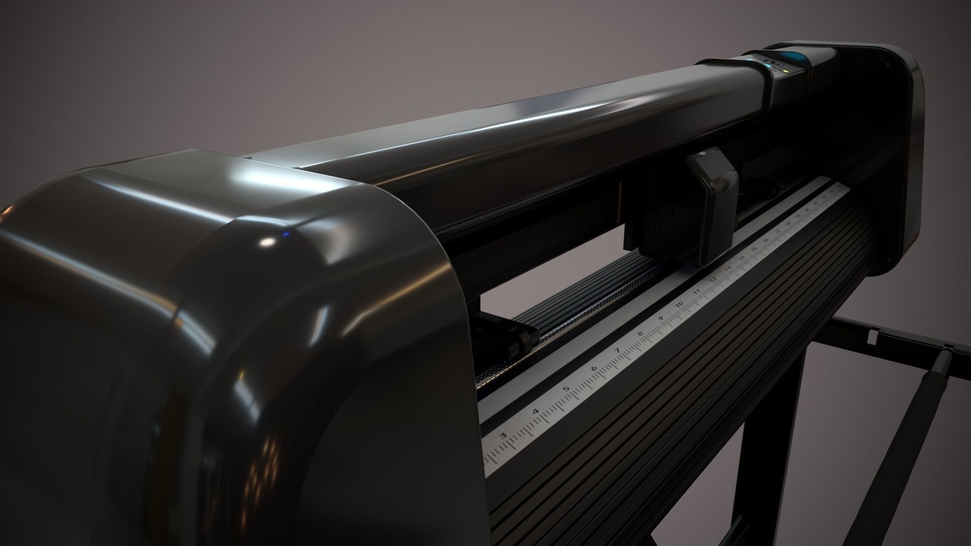 Plotter with Stand 3D model_28