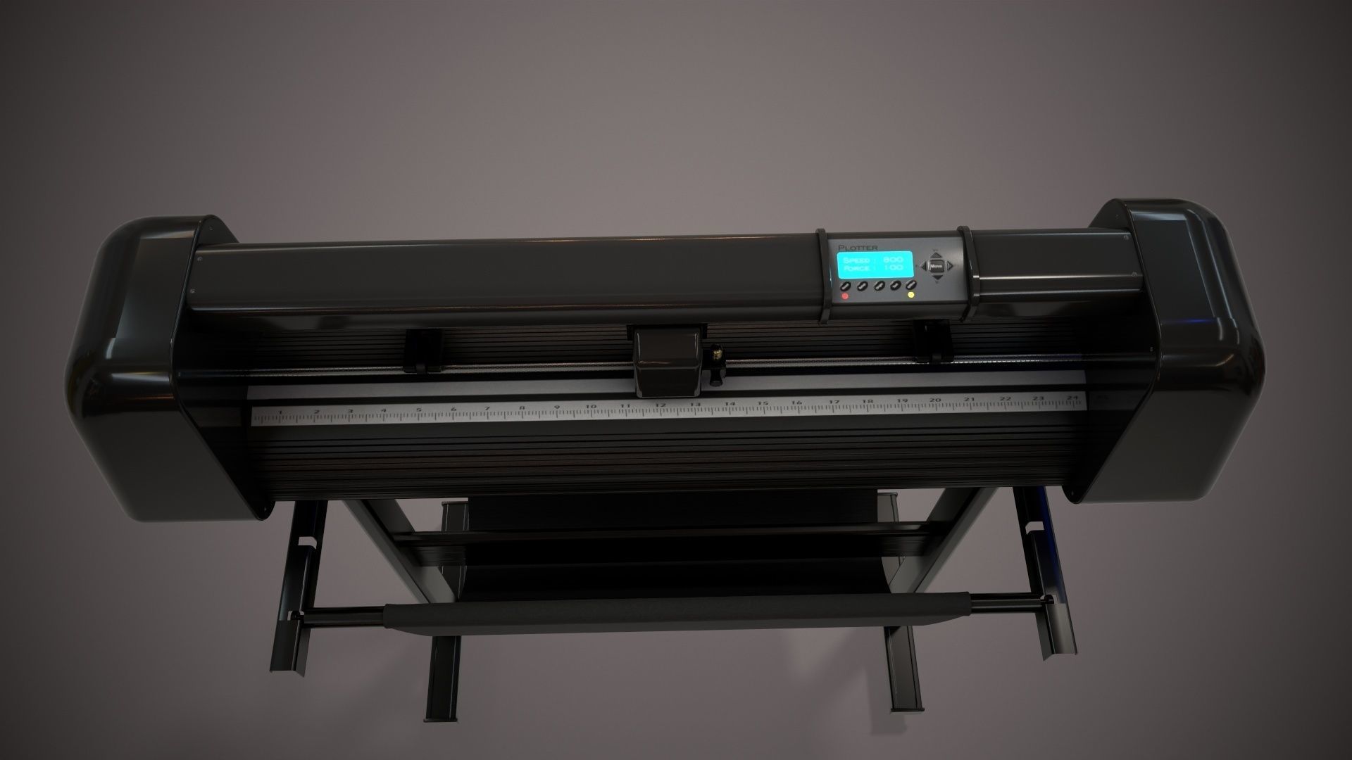 Plotter with Stand 3D model_22