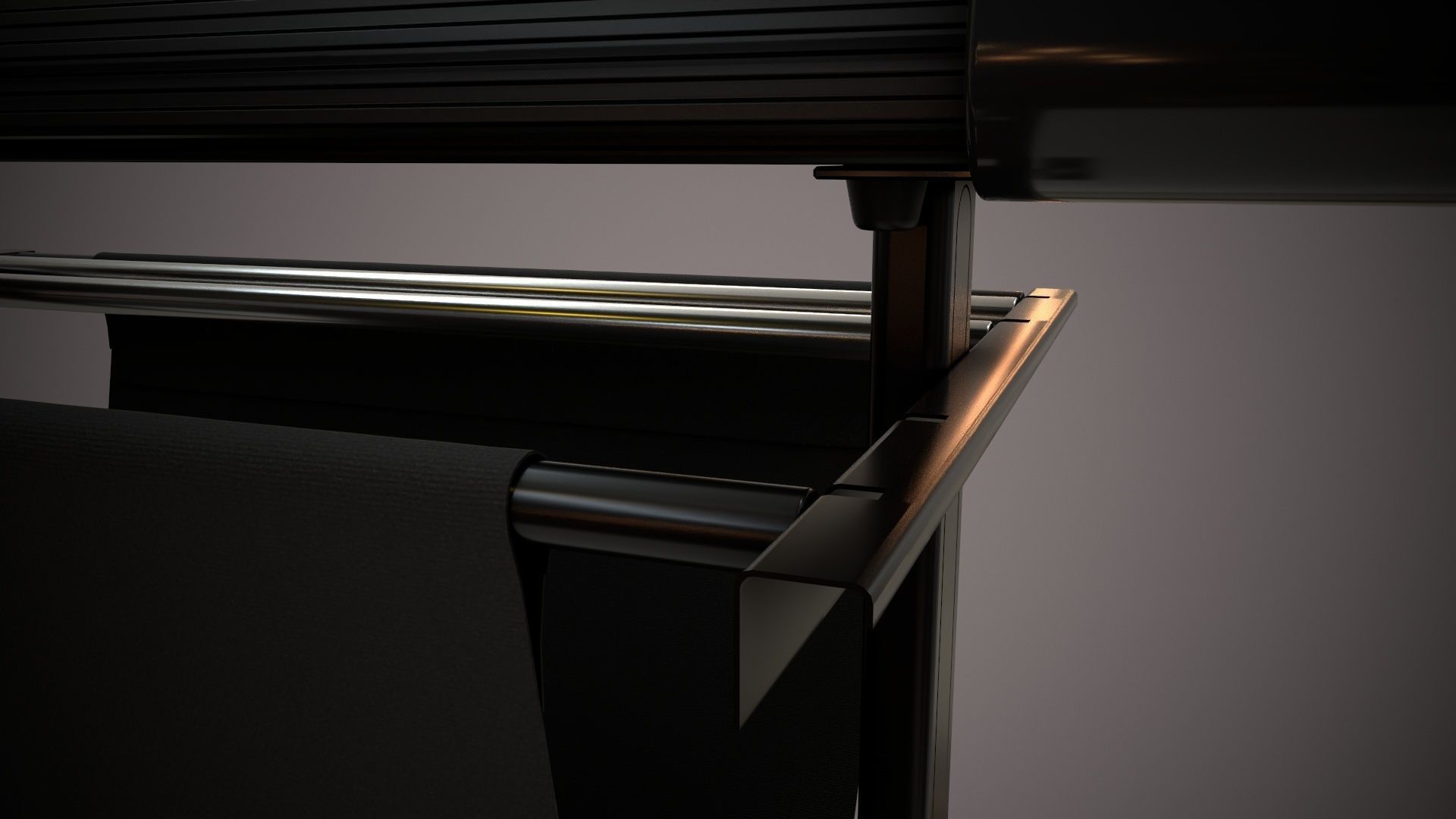 Plotter with Stand 3D model_36