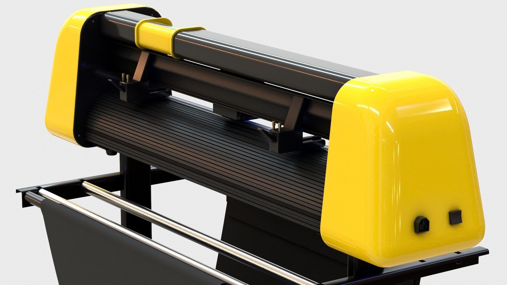 Plotter with Stand 3D model_10