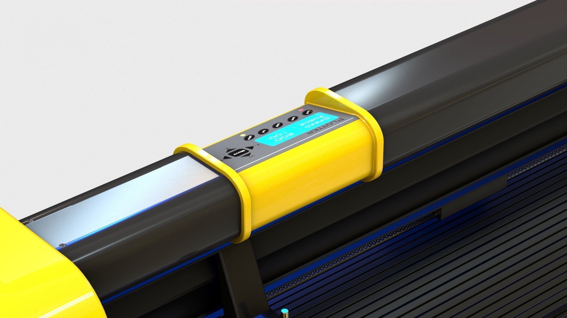 Plotter with Stand 3D model_12