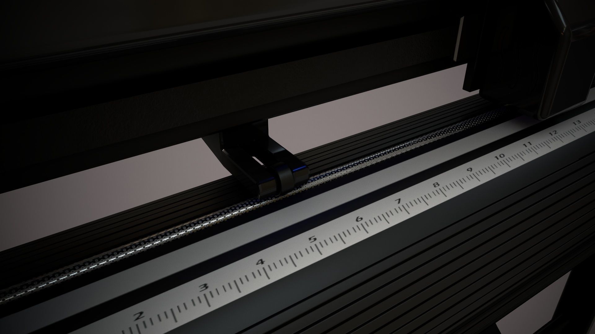 Plotter with Stand 3D model_31