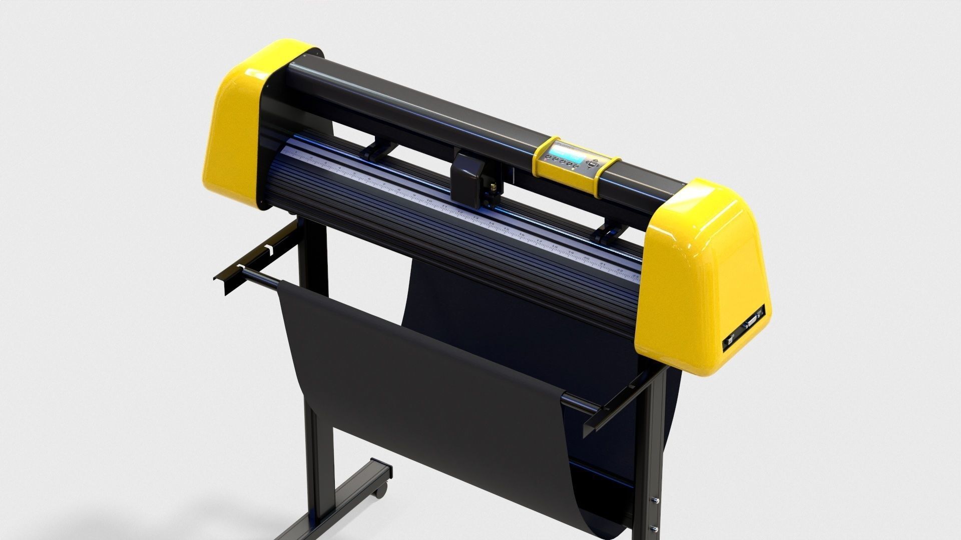 Plotter with Stand 3D model_8