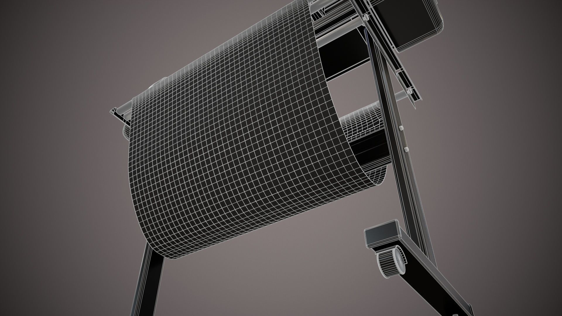 Plotter with Stand 3D model_42