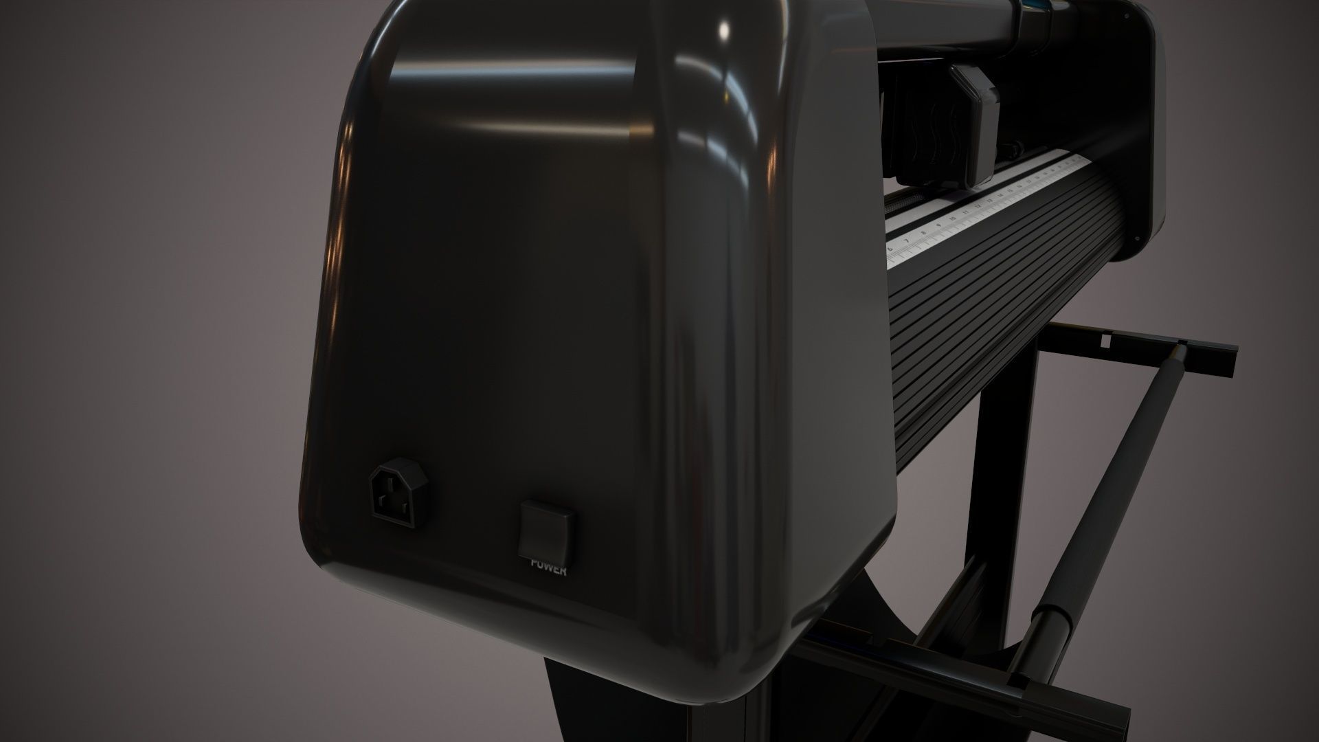 Plotter with Stand 3D model_29