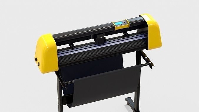 Plotter with Stand 3D model