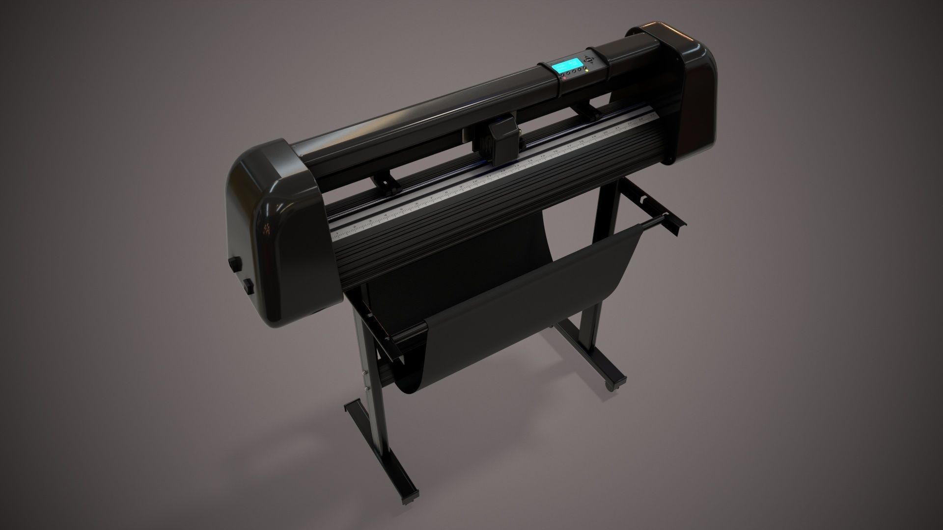 Plotter with Stand 3D model_21