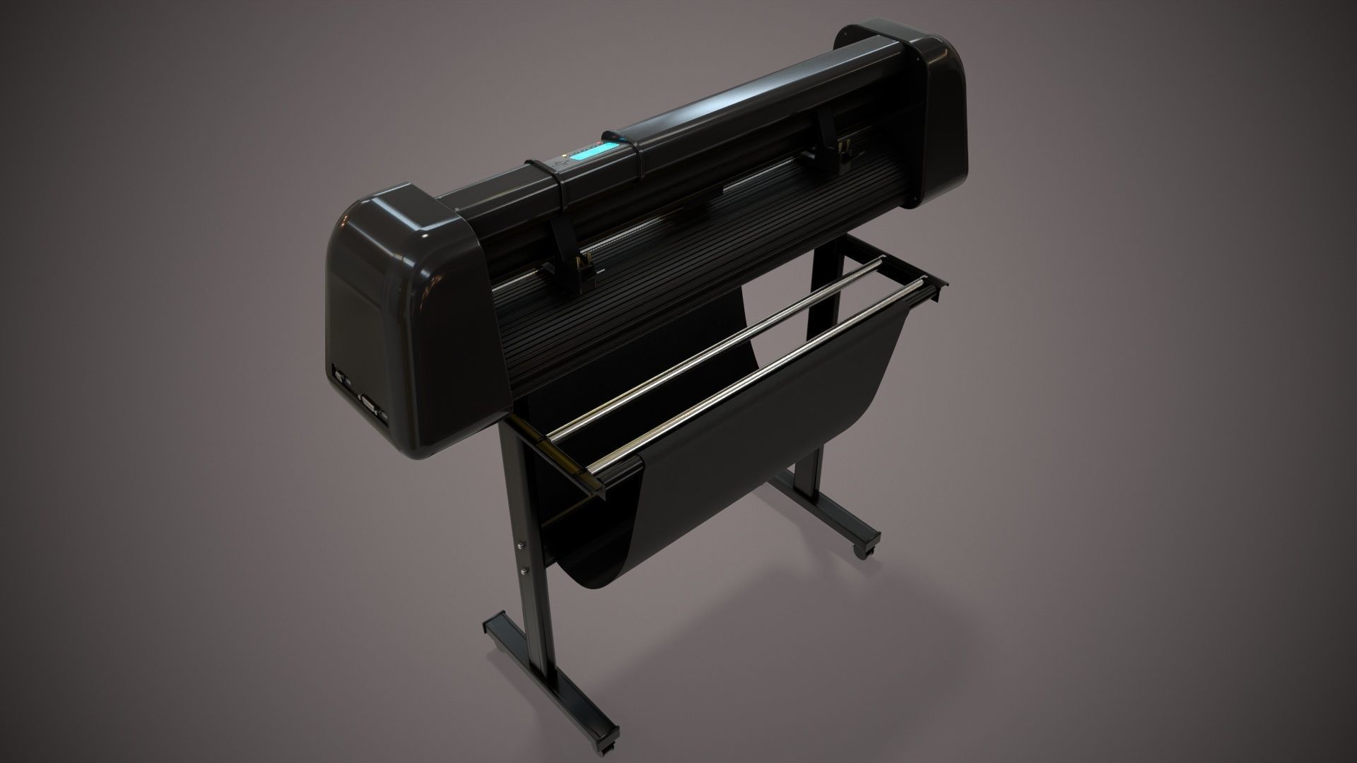 Plotter with Stand 3D model_24