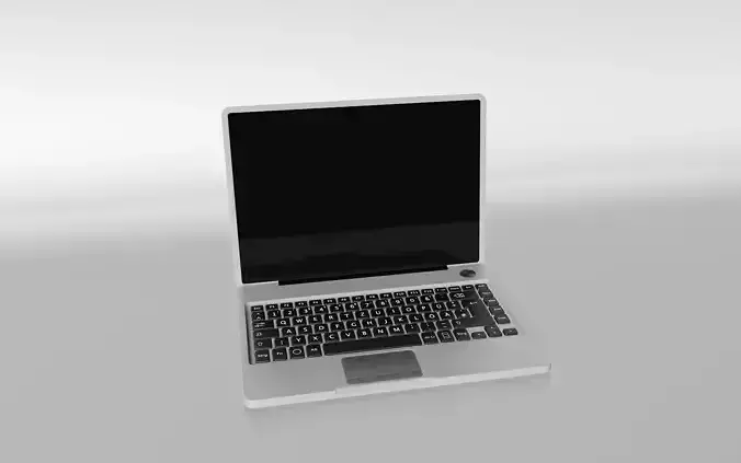 Laptop 3d model computer