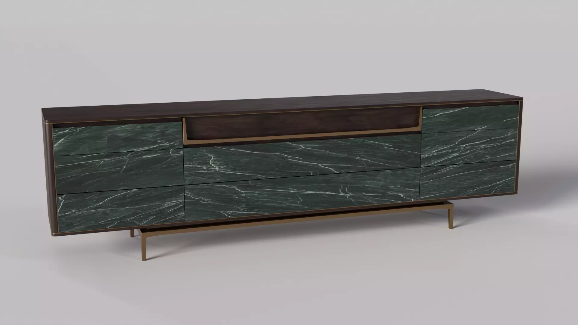 Visionnaire BARNEY Lacquered sideboard 3D model
