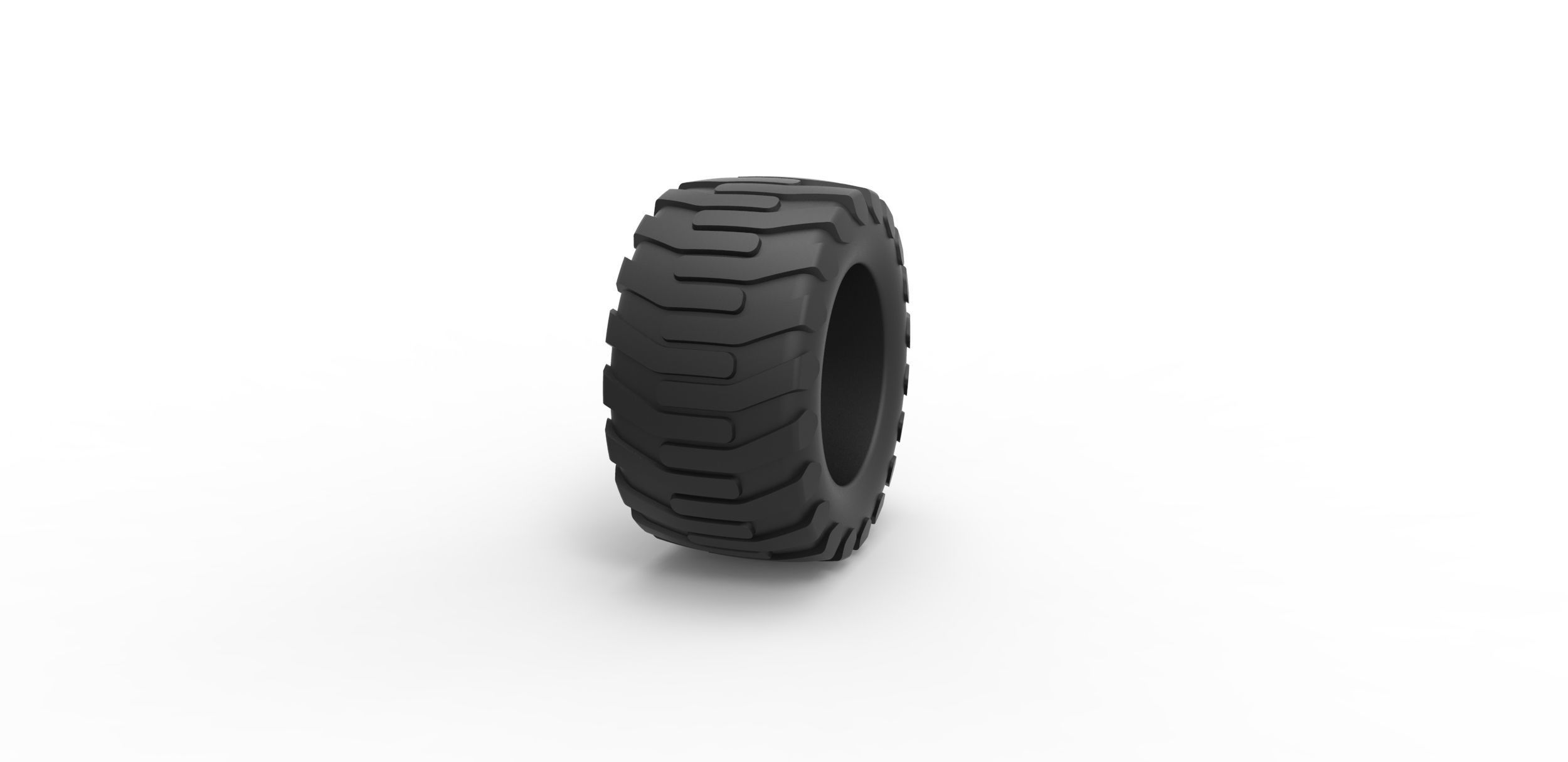 Offroad tire 15 Scale 1 to 25 3D print model_2