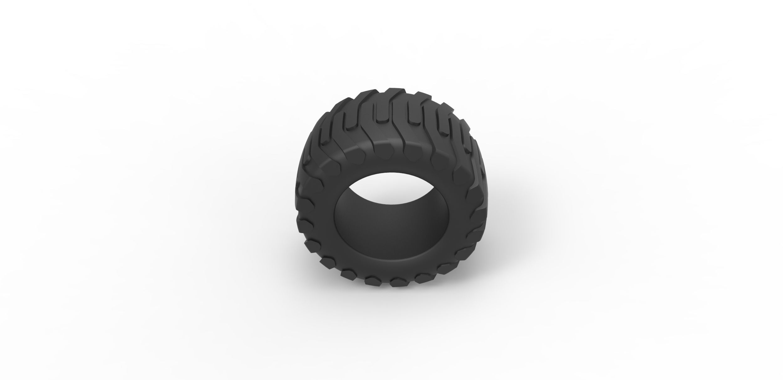 Offroad tire 15 Scale 1 to 25 3D print model_5