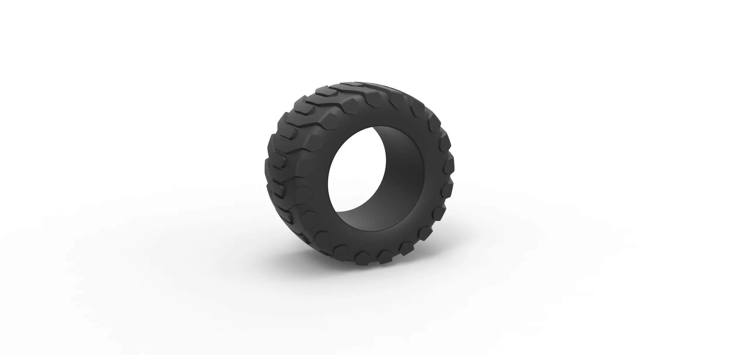 Offroad tire 15 Scale 1 to 25 3D print model_0