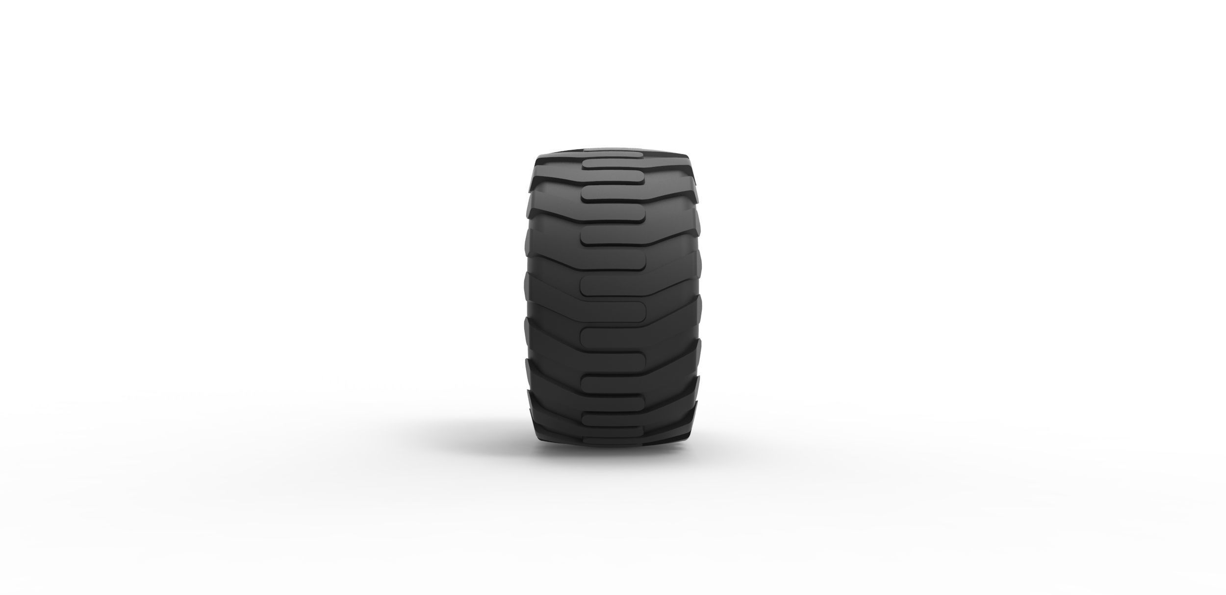 Offroad tire 15 Scale 1 to 25 3D print model_3