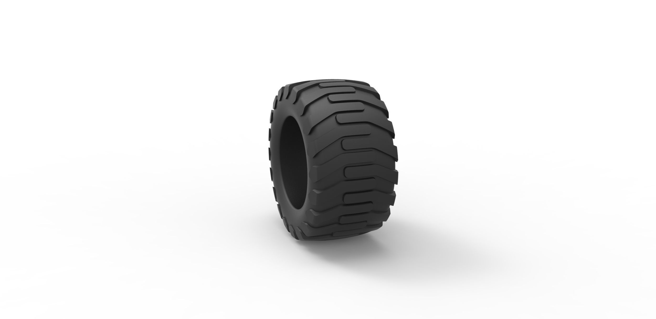 Offroad tire 15 Scale 1 to 25 3D print model_7