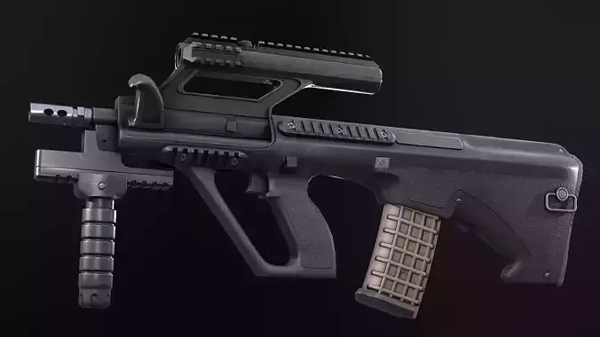 AAA AUG Game Ready PBR Low-poly 3D model