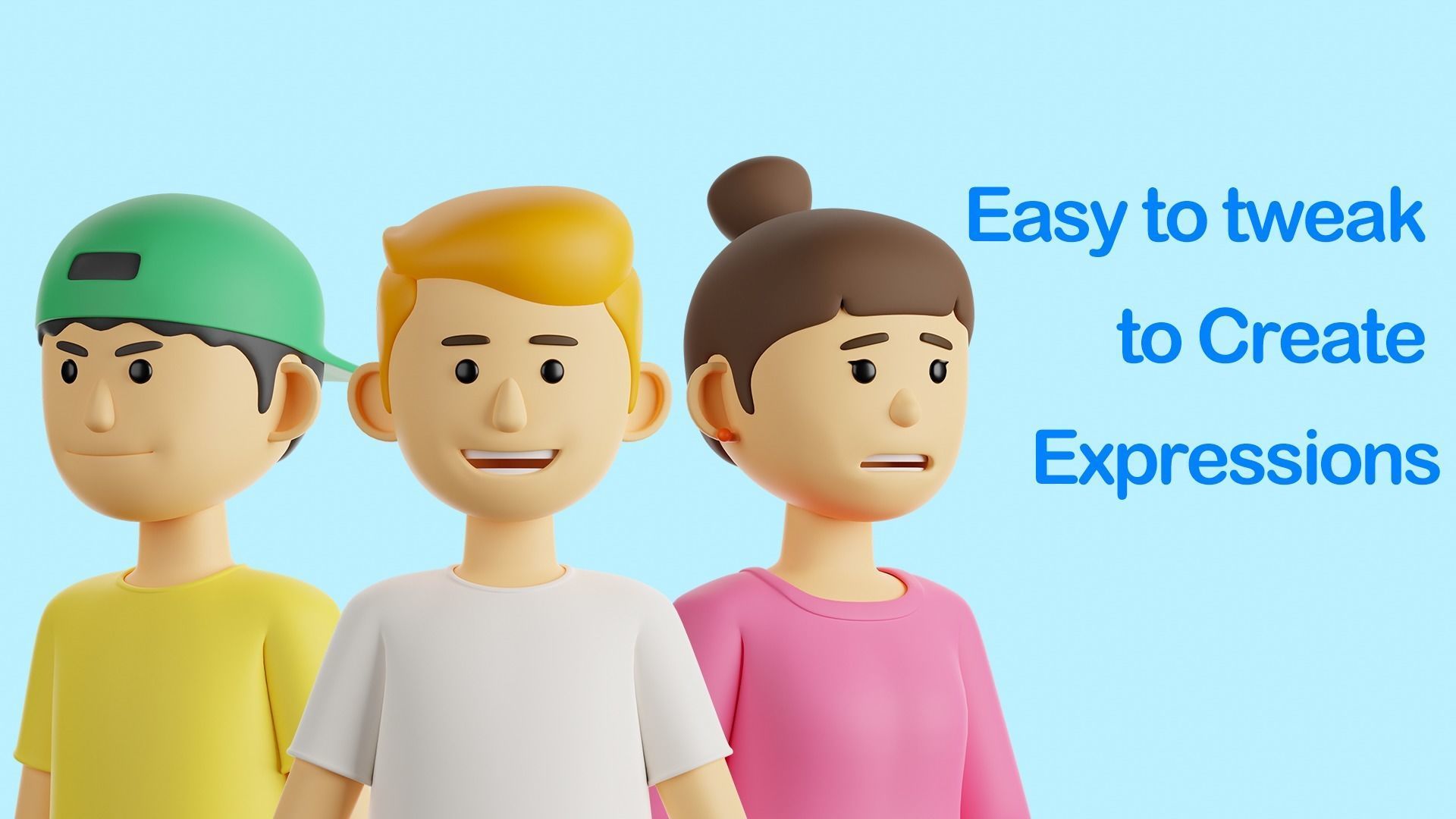 3D  Rigged Characters Pack 3D model_5