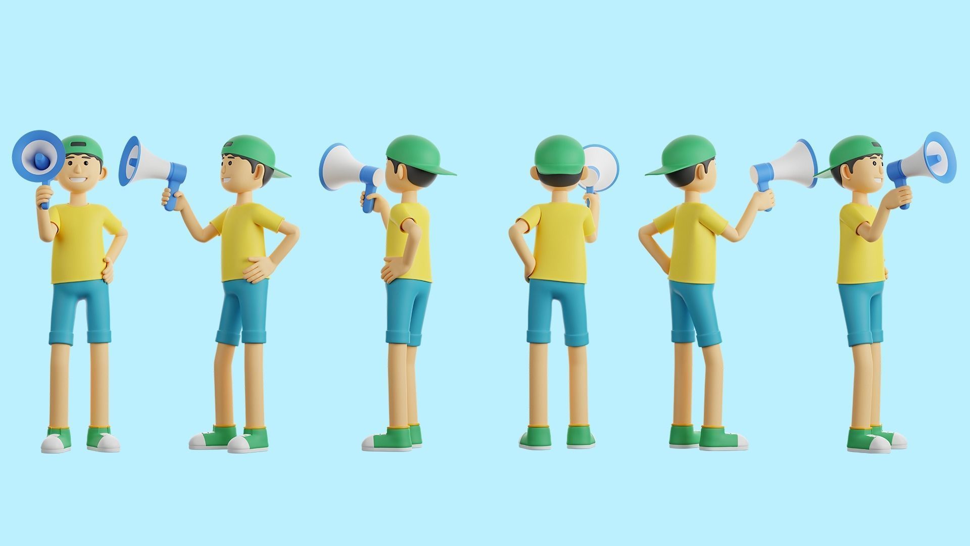 3D  Rigged Characters Pack 3D model_12