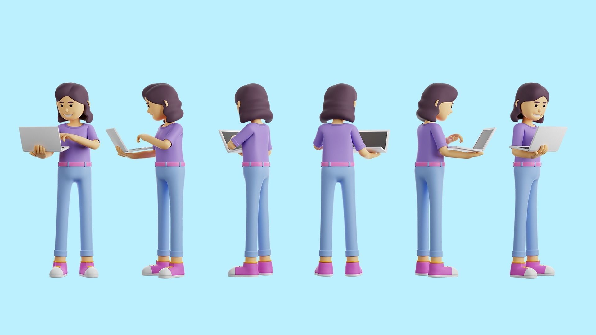 3D  Rigged Characters Pack 3D model_13