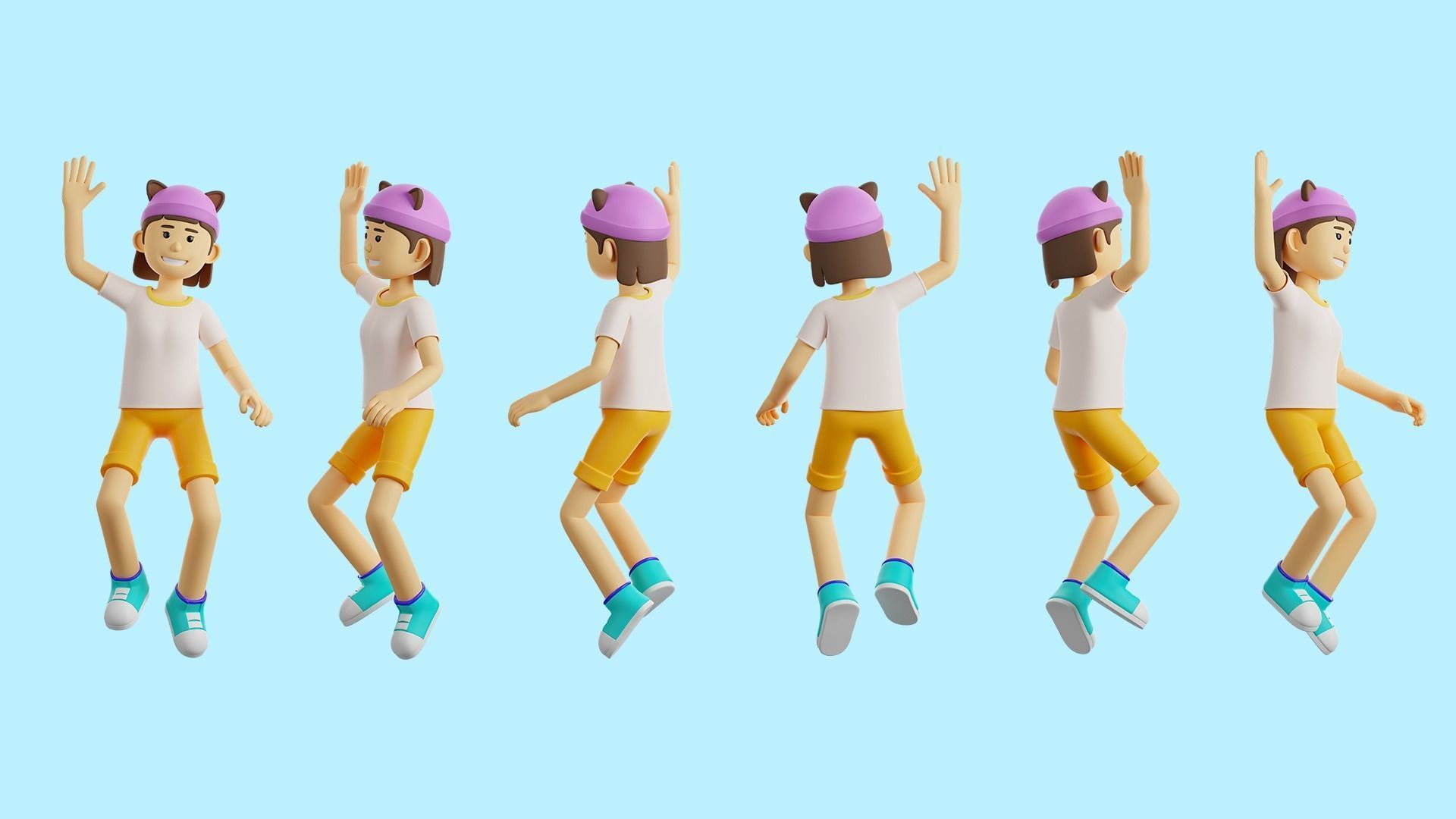 3D  Rigged Characters Pack 3D model_14