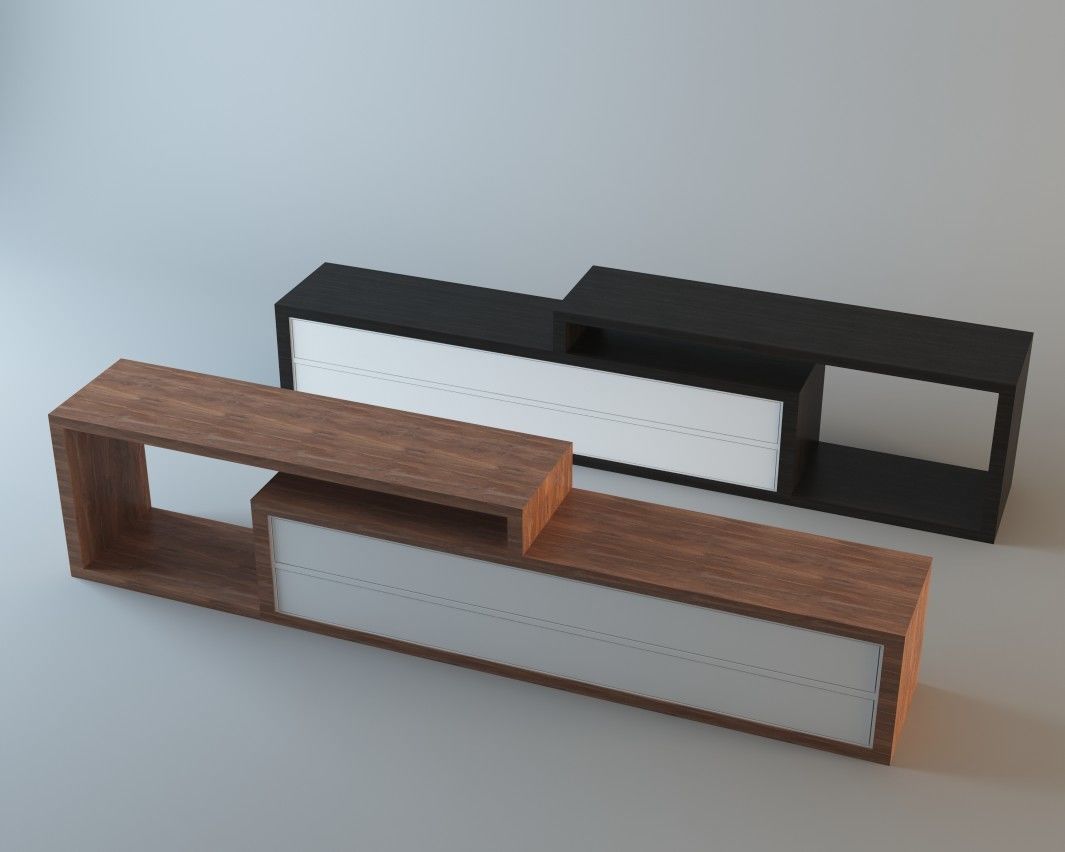 TV TABLE 1002 3D model_4