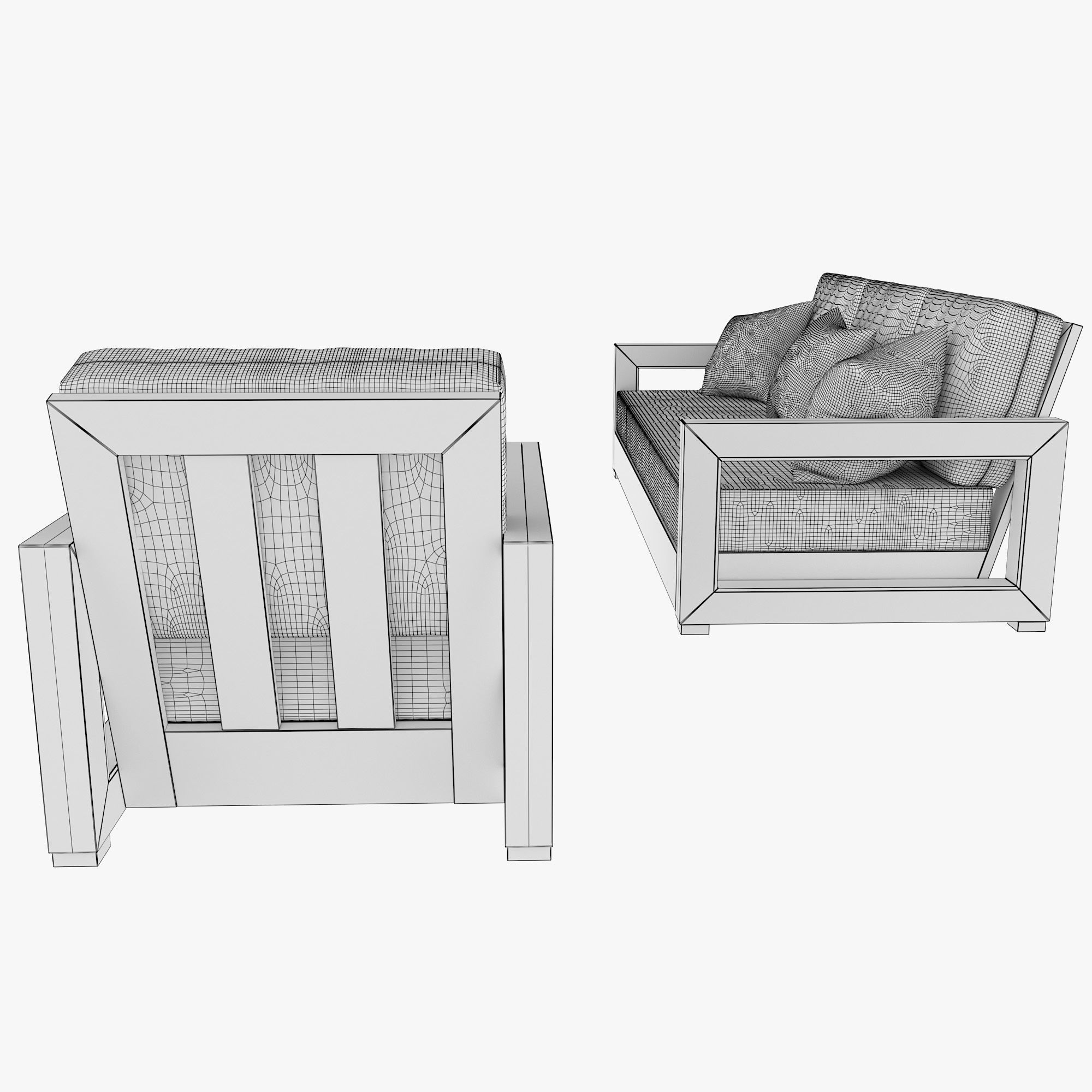 Montford Teak set 3D model_13