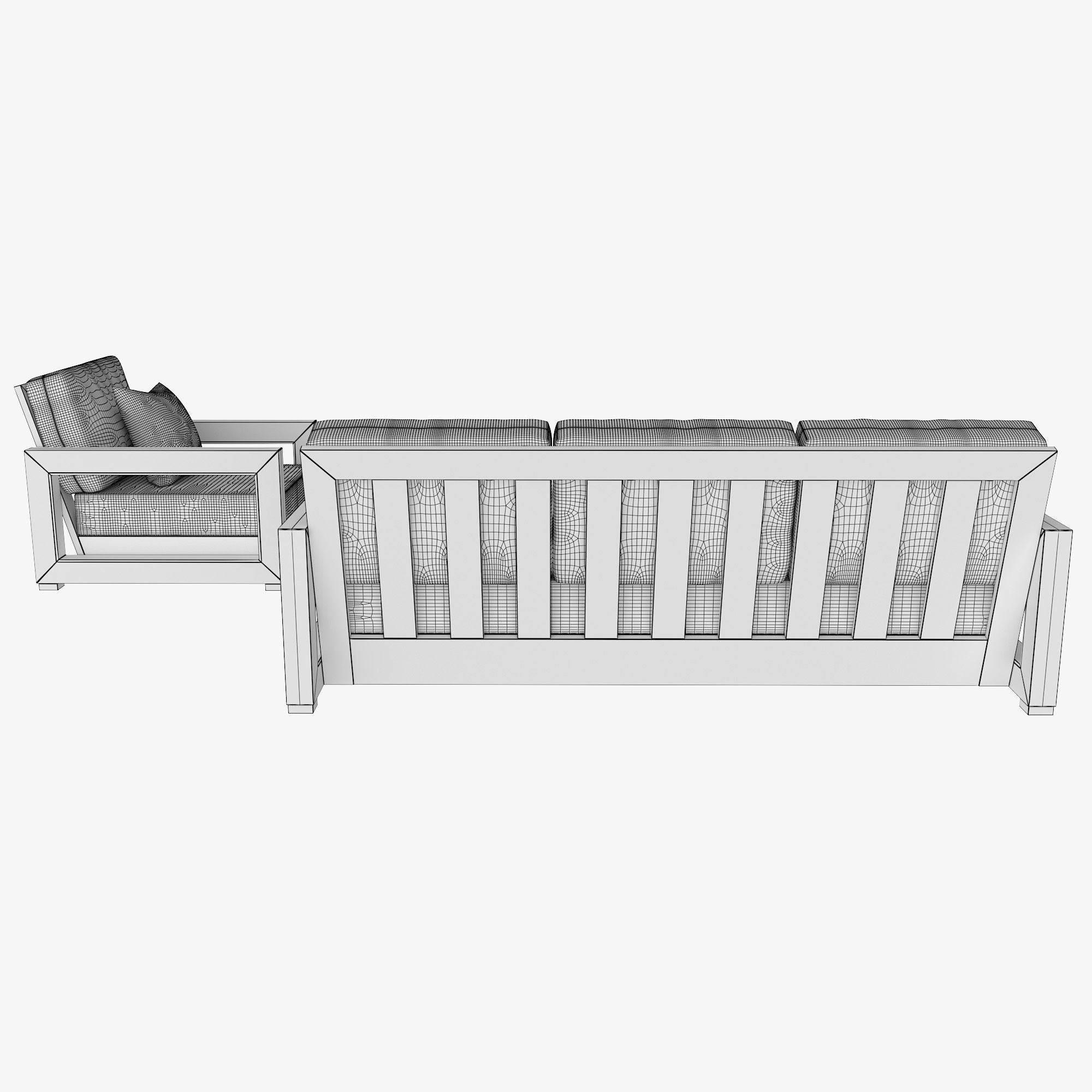 Montford Teak set 3D model_15