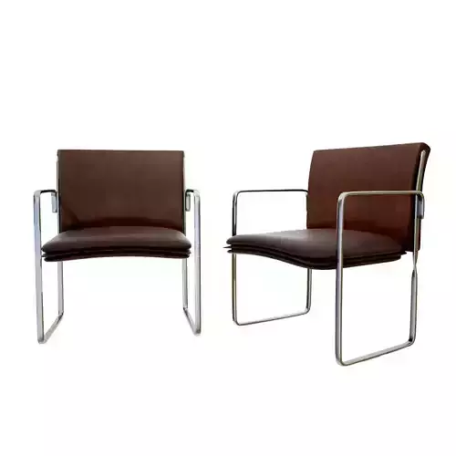 Leather armchair 006 3D model