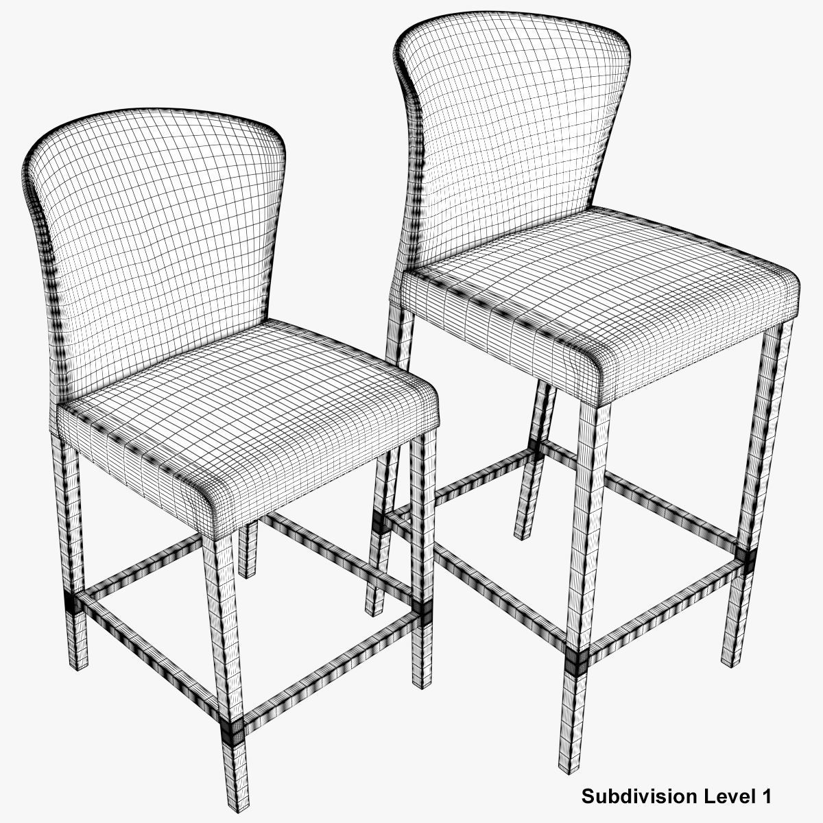 Curran Bar Stool 3D model_31