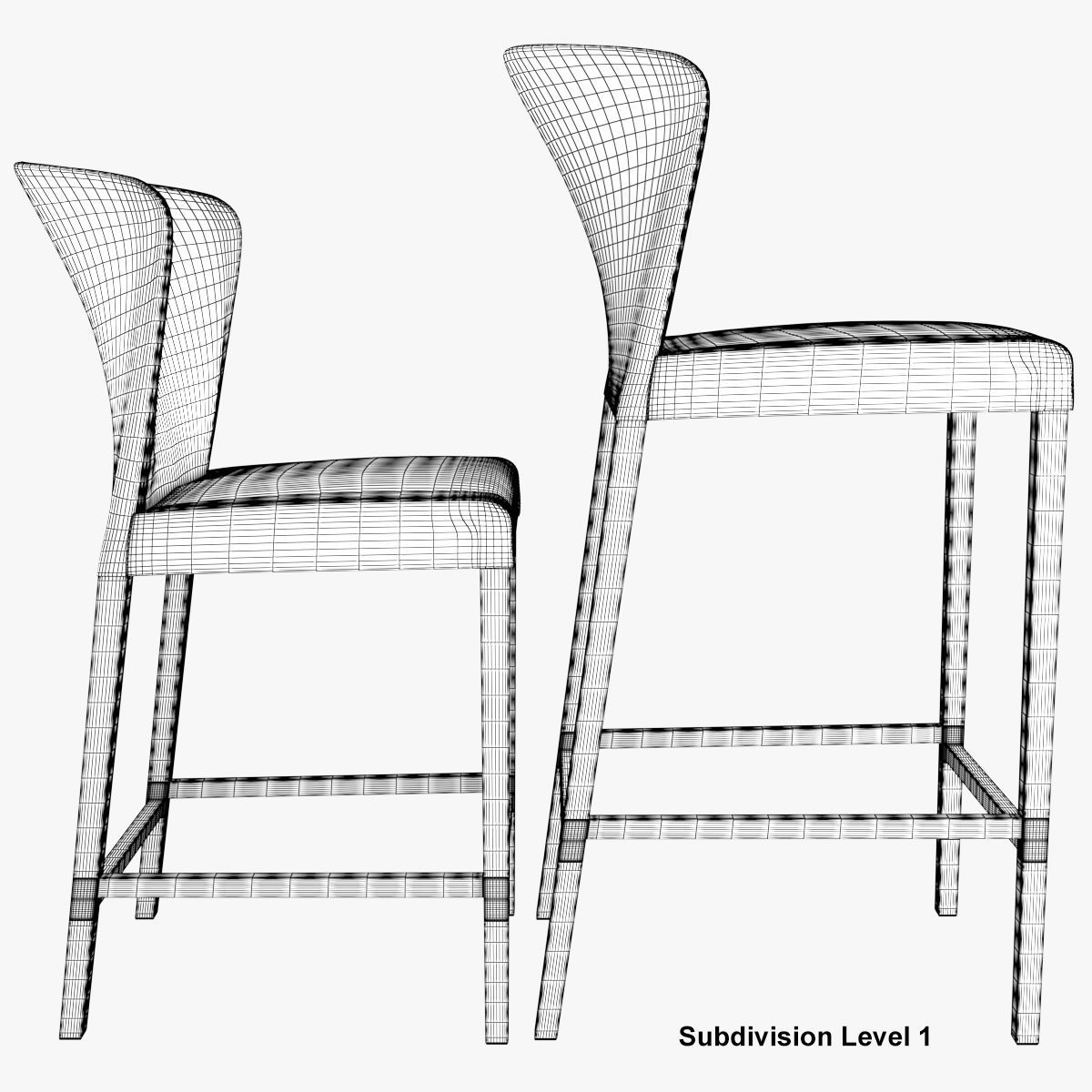 Curran Bar Stool 3D model_23