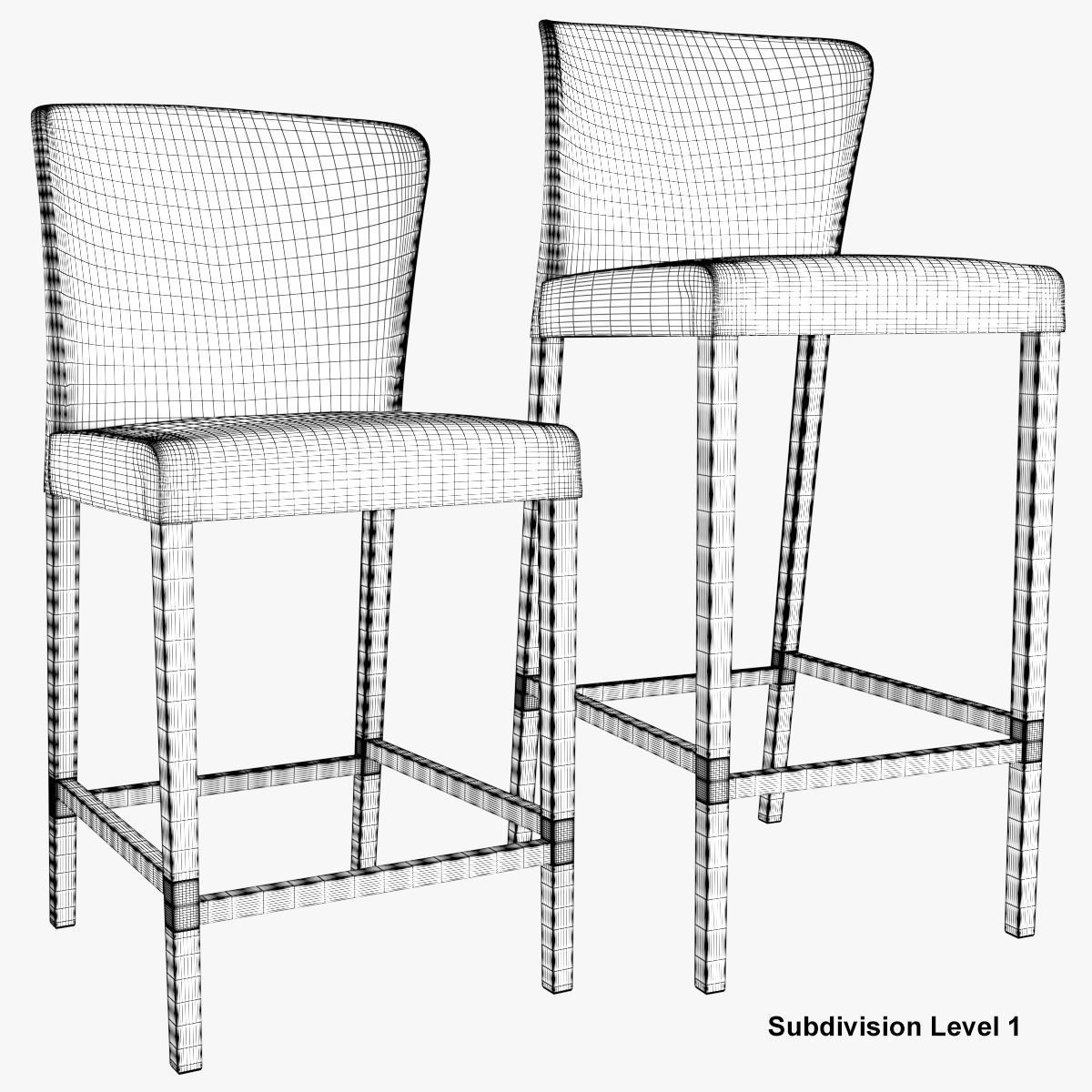 Curran Bar Stool 3D model_19