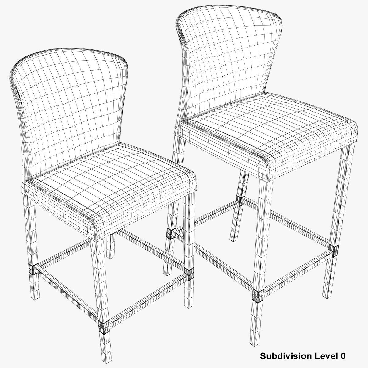 Curran Bar Stool 3D model_30