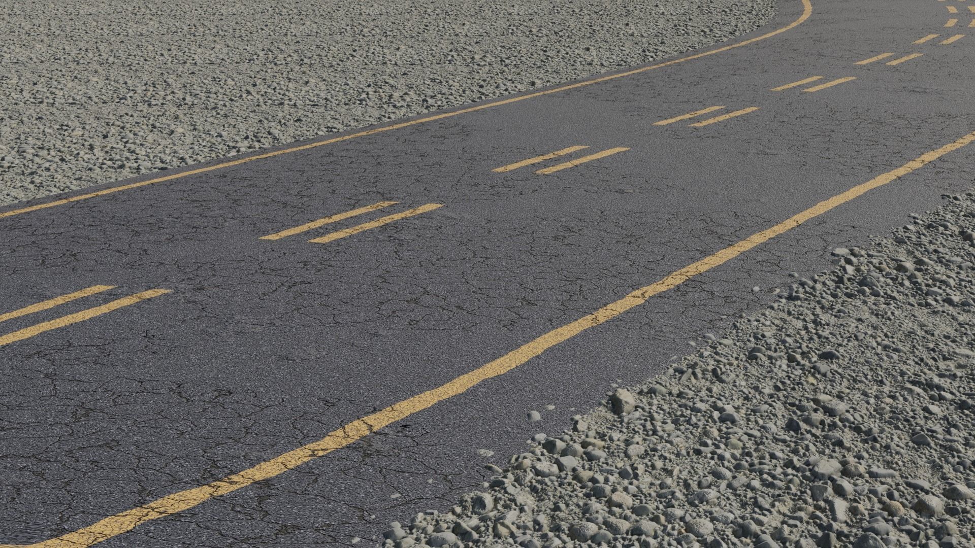 8K Asphalt Road Street texture bundle with different lines Texture_4