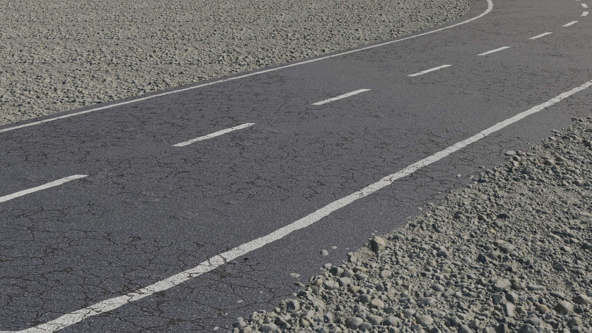 8K Asphalt Road Street texture bundle with different lines Texture_3