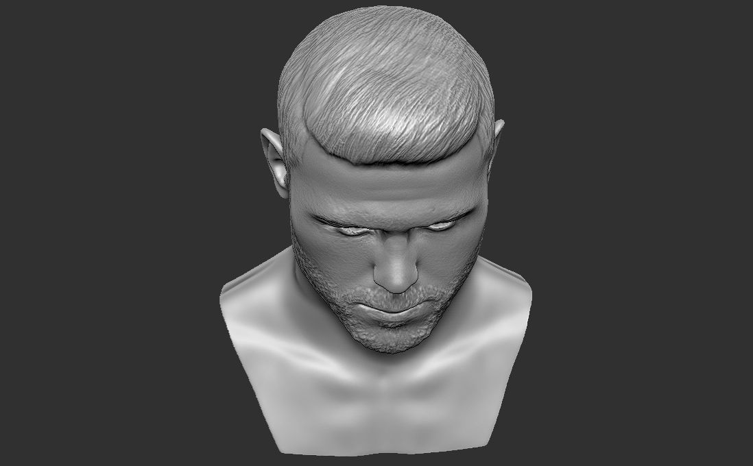 Canelo Alvarez bust for 3D printing 3D print model_22