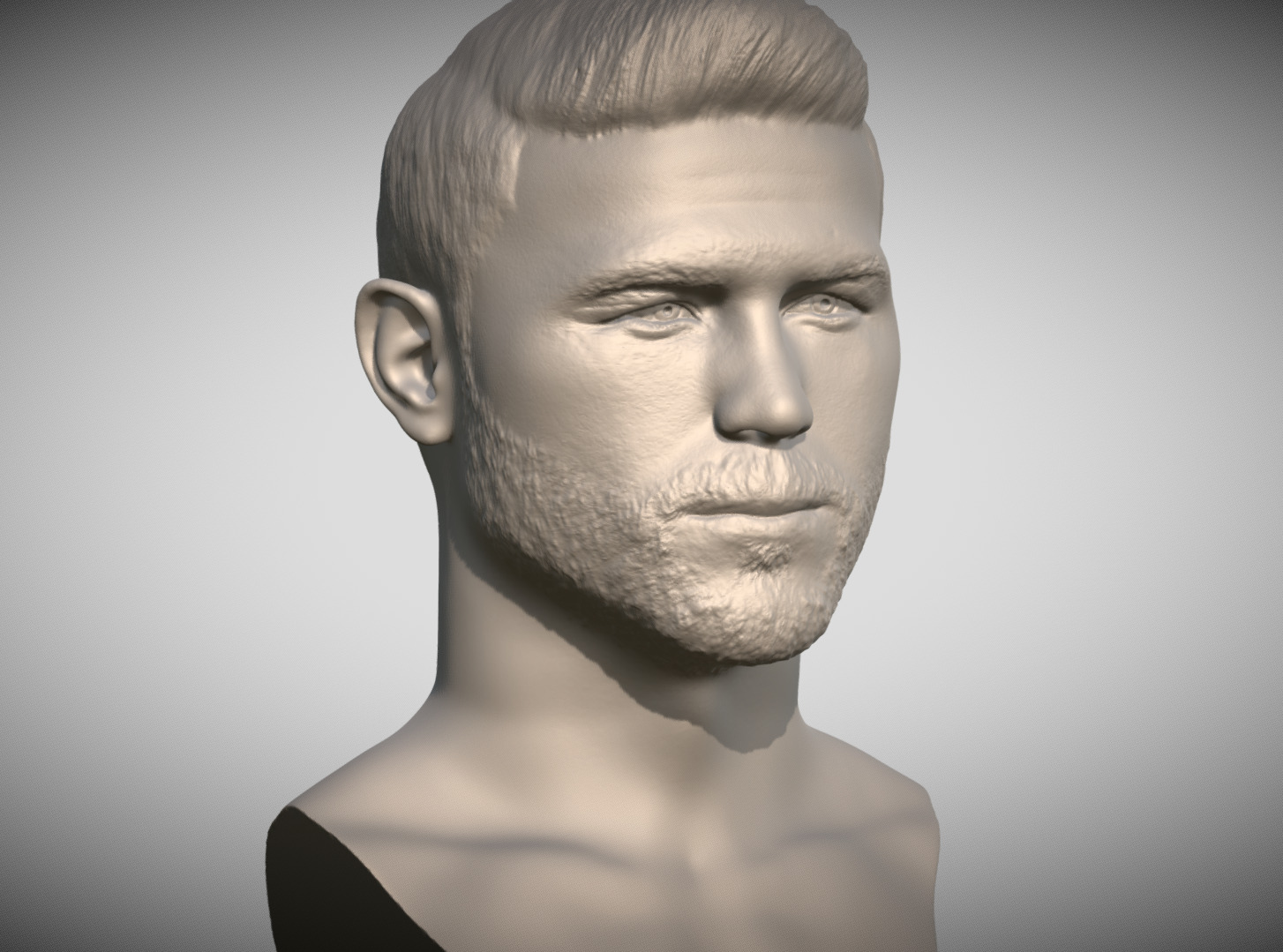 Canelo Alvarez bust for 3D printing 3D print model_3