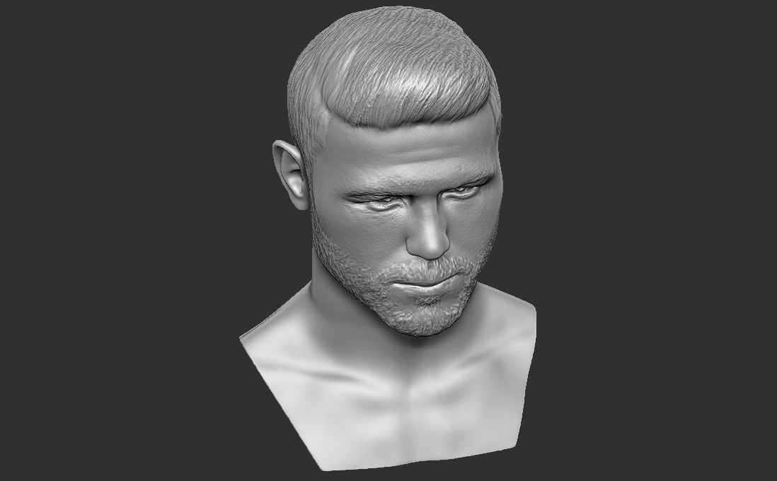 Canelo Alvarez bust for 3D printing 3D print model_18