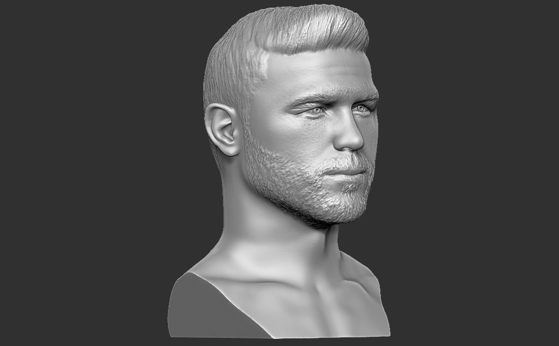 Canelo Alvarez bust for 3D printing 3D print model_14