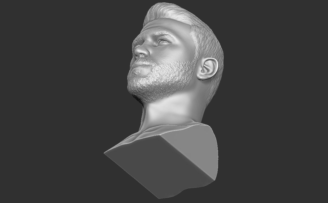Canelo Alvarez bust for 3D printing 3D print model_27