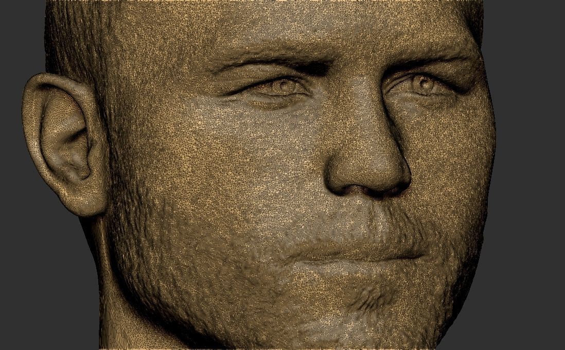 Canelo Alvarez bust for 3D printing 3D print model_32